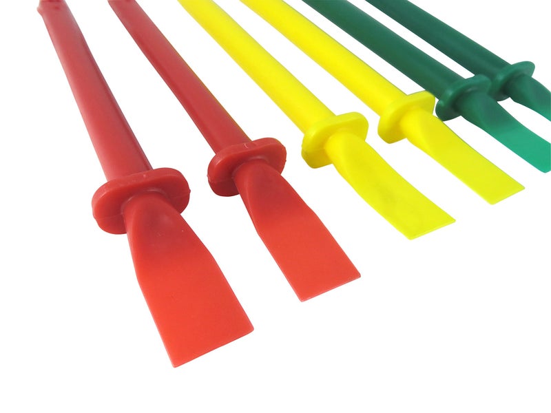 Taytools Bundle Taytools 500011 Set of 12 Easy Clean Glue Spreaders Polypropylene Plastic 6 Inches Long x 1/2 Inch Wide Tips - Image 2